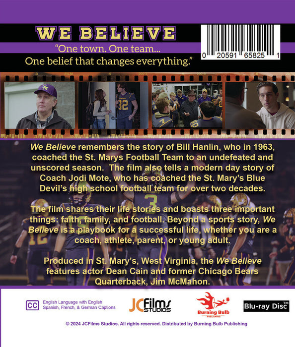 We Believe (MOD) (BluRay Movie) - back cover art