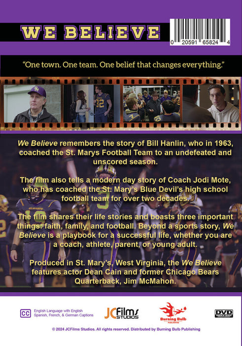 We Believe (MOD) (DVD Movie) - back cover art