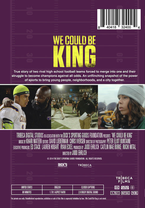 We Could Be King (MOD) (DVD Movie) - back cover art