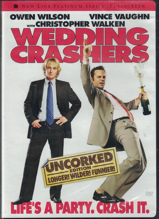 Wedding Crashers - Uncorked (Unrated Full Screen Edition) DVD - movie cover art