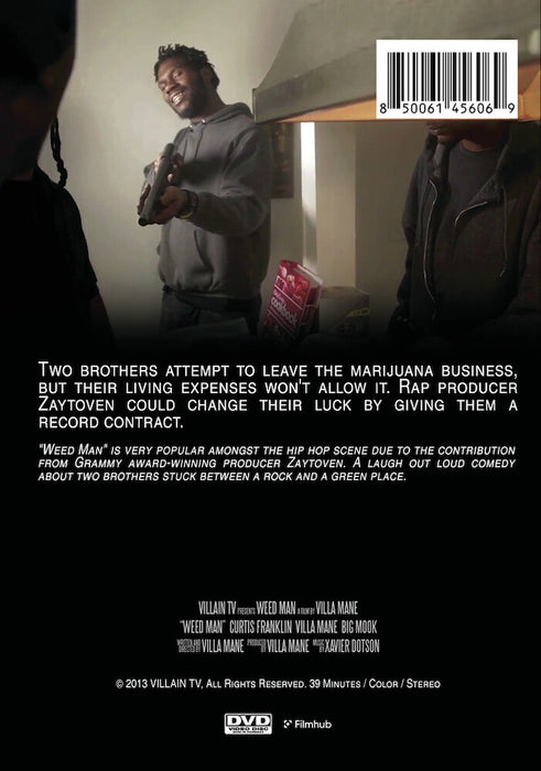 Weed Man (MOD) (DVD Movie) - back cover art