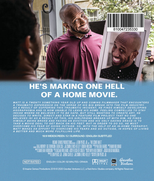 Welcome Matt (MOD) (BluRay Movie) - back cover art