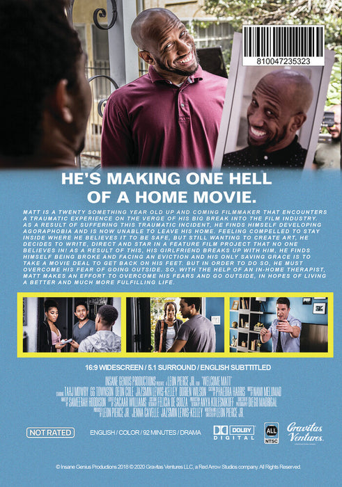 Welcome Matt (MOD) (DVD Movie) - back cover art