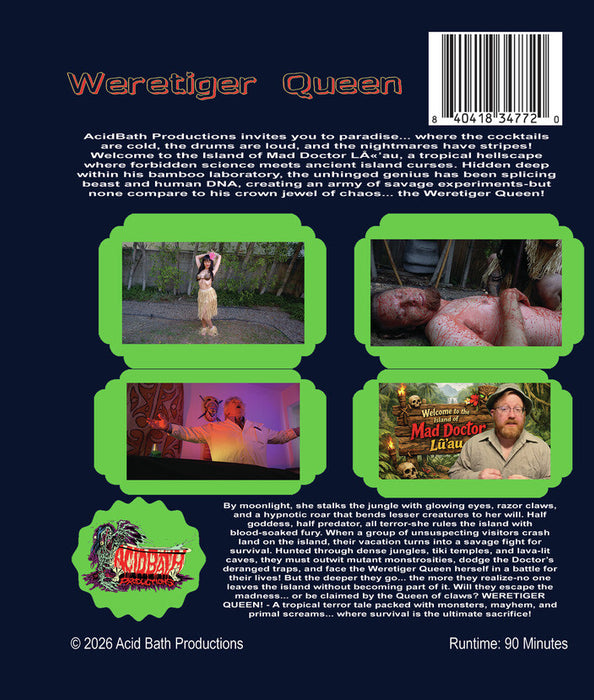 Weretiger Queen (MOD) (BluRay Movie) - back cover art