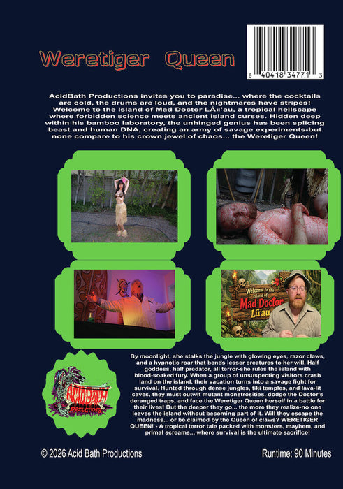 Weretiger Queen (MOD) (DVD Movie) - back cover art