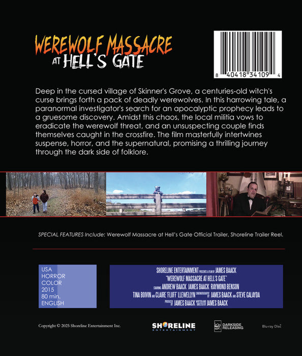 Werewolf Massacre at Hell's Gate (MOD) (BluRay Movie) - back cover art