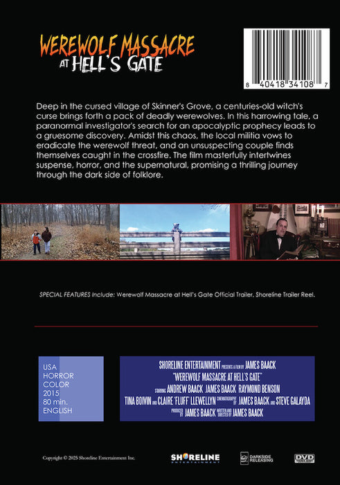 Werewolf Massacre at Hell's Gate (MOD) (DVD Movie) - back cover art