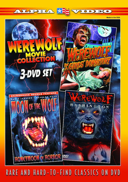Werewolf Movie Collection (Werewolf in a Girls' Dormitory / Moon of the Wolf / Werewolf of Washington) (3 (MOD) (DVD Movie) - movie cover art