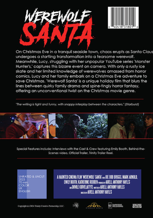 Werewolf Santa (MOD) (DVD Movie) - back cover art