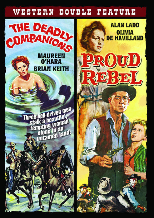 Western Double Feature: The Deadly Companions (1961) / The Proud Rebel (MOD) (DVD MOVIE)