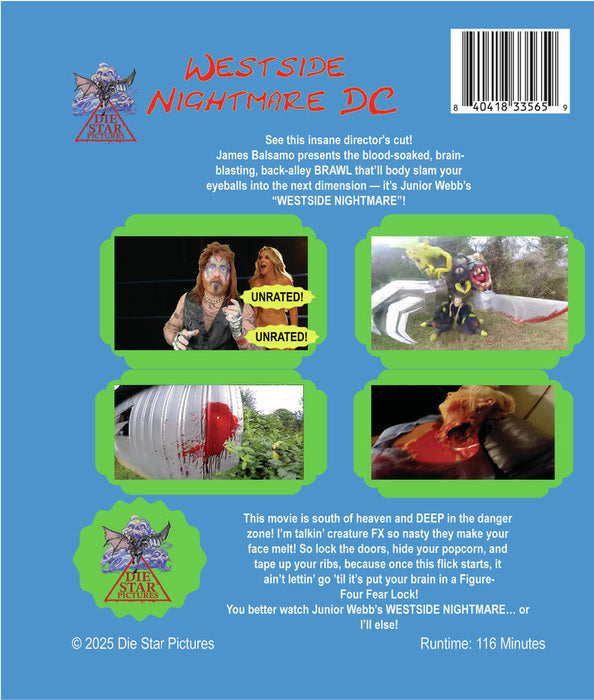 Westside Nightmare Director's Cut (MOD) (BluRay Movie) - back cover art