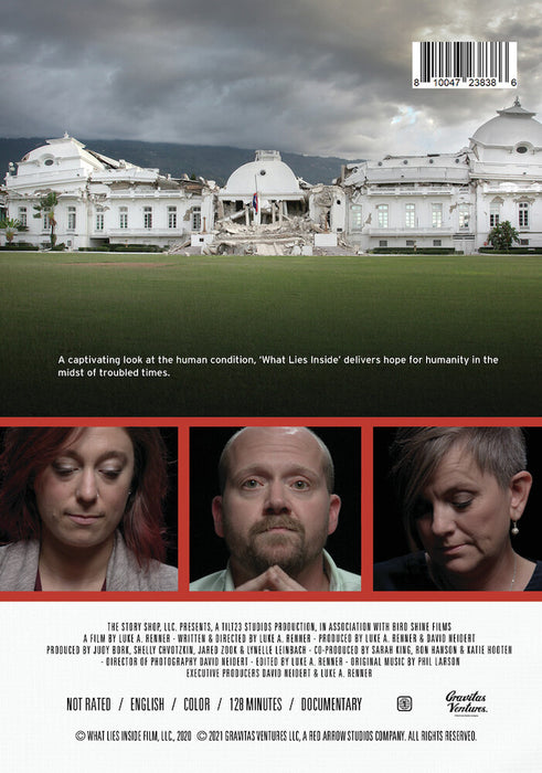 What Lies Inside: Healing in the Face of Trauma (MOD) (DVD Movie) - back cover art