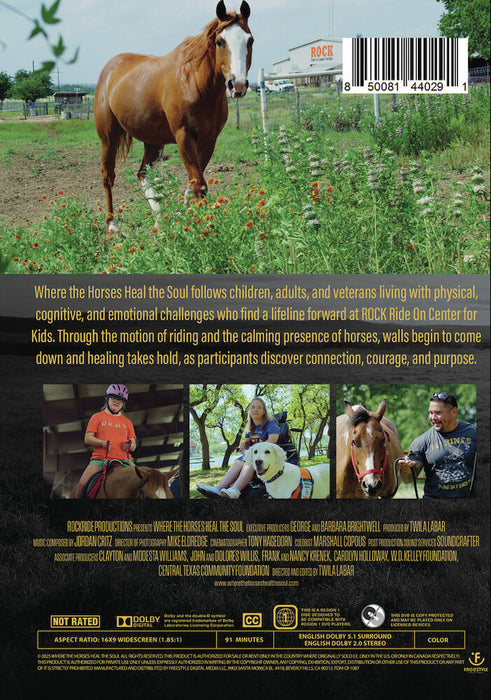 Where the Horses Heal the Soul (MOD) (DVD Movie) - back cover art