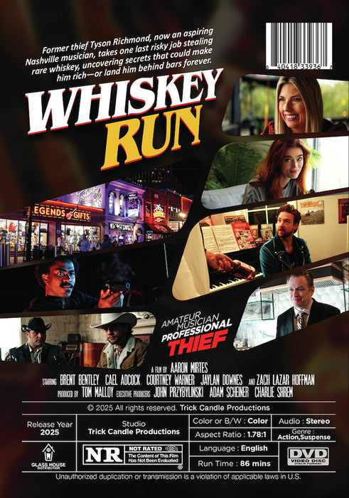 Whiskey Run (MOD) (DVD Movie) - back cover art