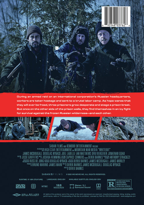 Whiteout (MOD) (DVD Movie) - back cover art