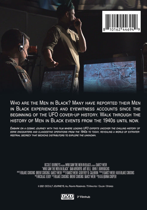 Who Saw The Men in Black (MOD) (DVD Movie) - back cover art