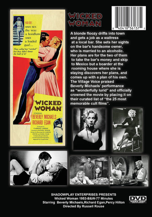 Wicked Woman (MOD) (DVD Movie) - back cover art
