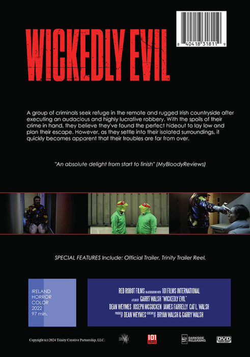 Wickedly Evil (MOD) (DVD Movie) - back cover art
