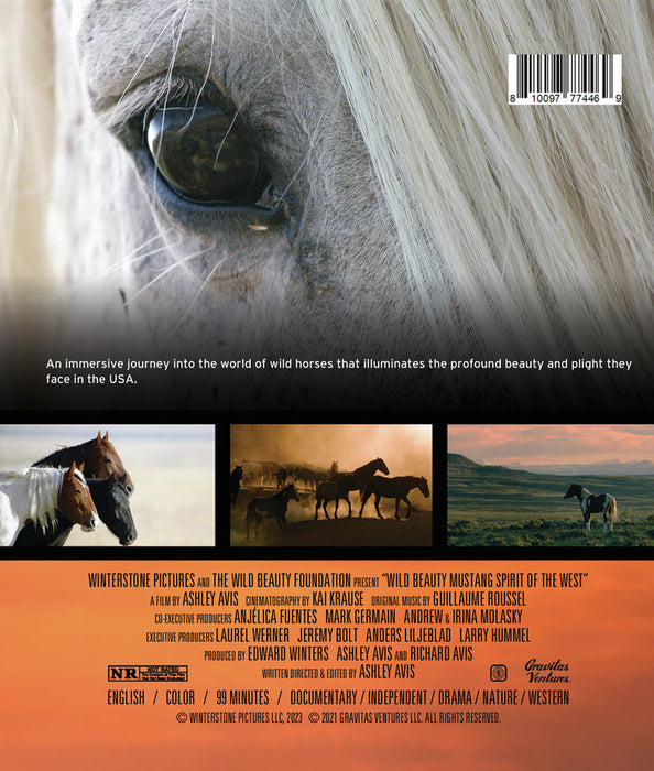 Wild Beauty Mustang Spirit of the West (MOD) (BluRay Movie) - back cover art