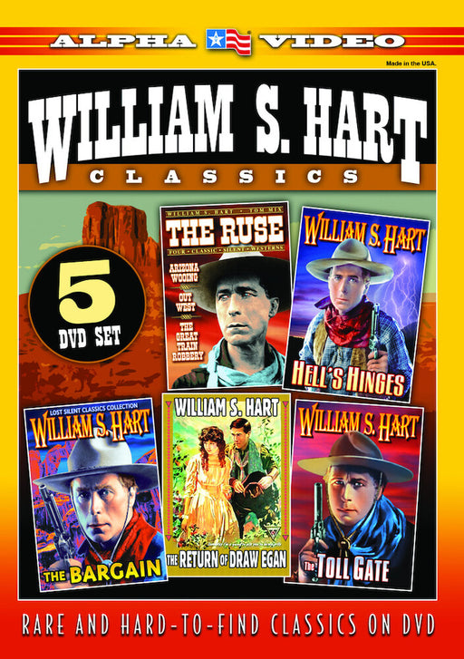 William S. Hart Classics: The Ruse (1915) / Hell's Hinges (1916) / The Toll Gate (1920) / The Bargain (1914) / The Return Of Draw Egan (1916) (MOD) (DVD Movie) - movie cover art