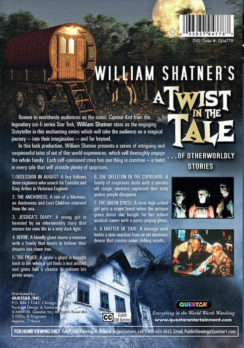 William Shatner's A Twist in the Tale (MOD) (DVD Movie) - back cover art