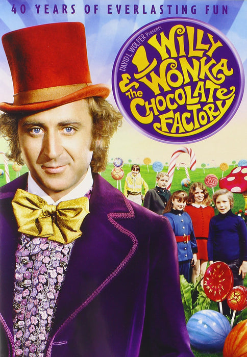 Willy Wonka & the Chocolate Factory DVD - movie cover art