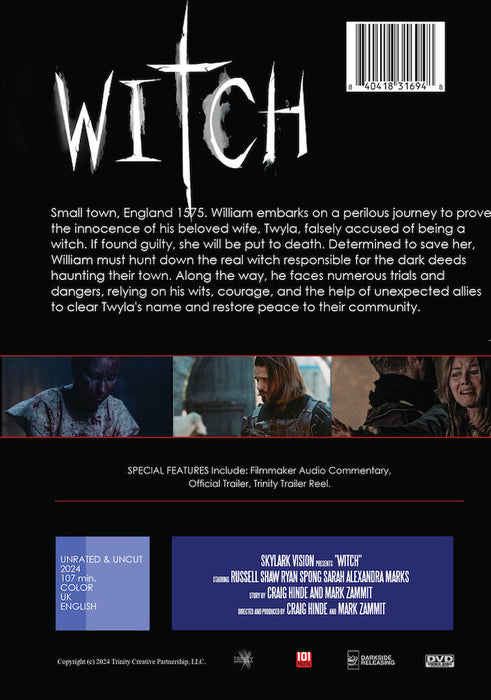 Witch (MOD) (DVD Movie) - back cover art