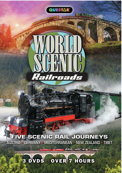 World Scenic Railroads 3 pk (MOD) (DVD Movie) - movie cover art