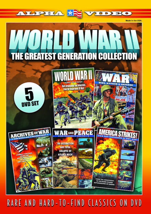 World War II - The Greatest Generation Collection (5-DVD) (MOD) (DVD MOVIE)