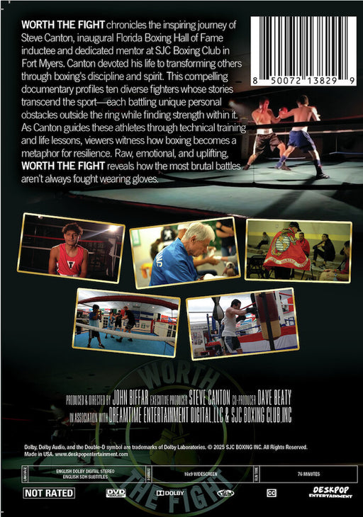 Worth The Fight (MOD) (DVD Movie) - back cover art