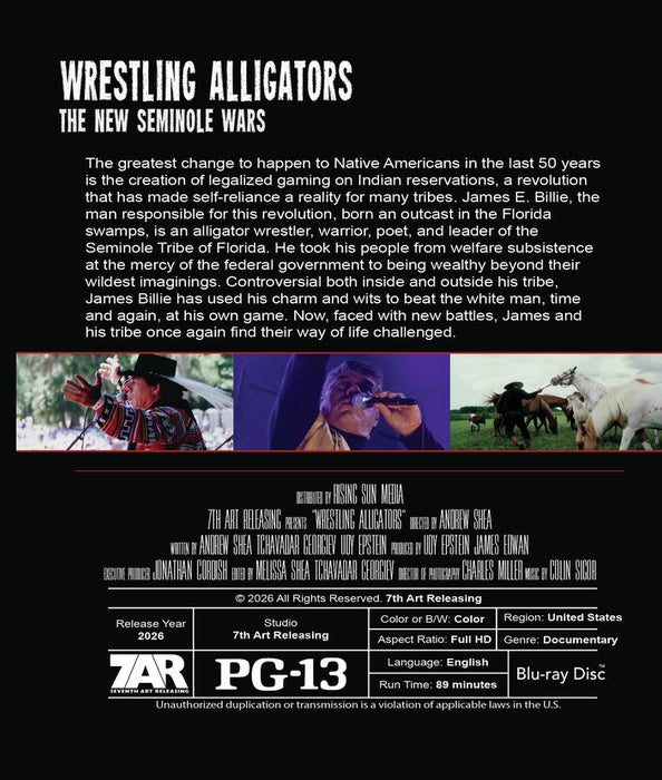 Wrestling Alligators (MOD) (BluRay Movie) - back cover art