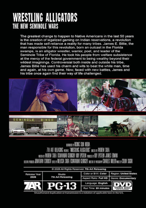 Wrestling Alligators (MOD) (DVD Movie) - back cover art