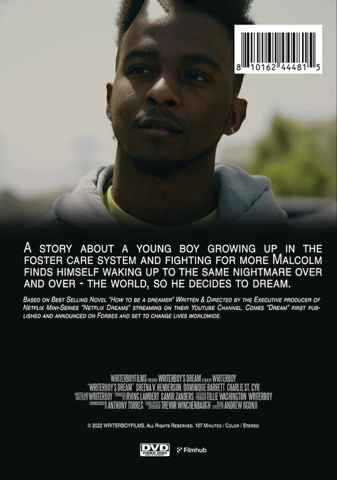 WriterBoy's Dream (MOD) (DVD Movie) - back cover art