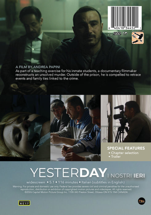 Yesterday (MOD) (DVD Movie) - back cover art