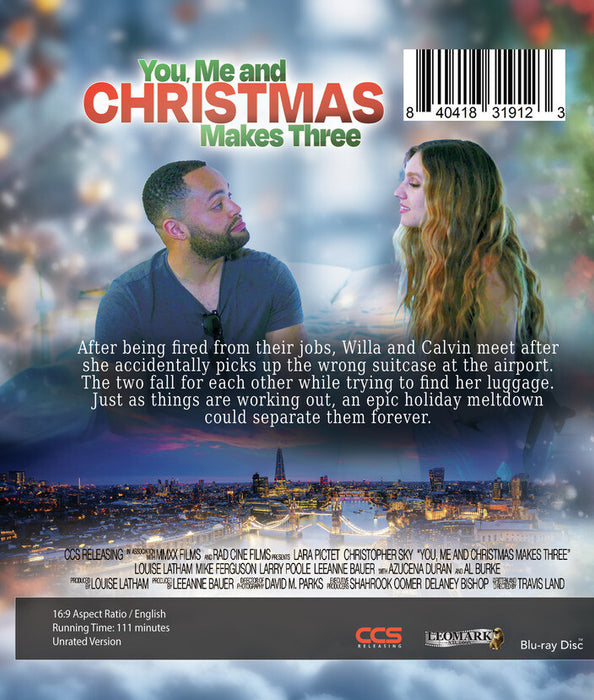 You Me and Christmas Makes Three (MOD) (BluRay Movie) - back cover art