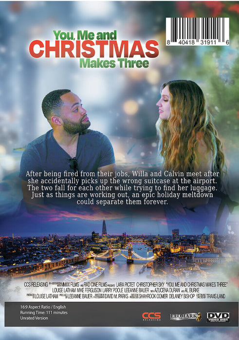 You Me and Christmas Makes Three (MOD) (DVD Movie) - back cover art