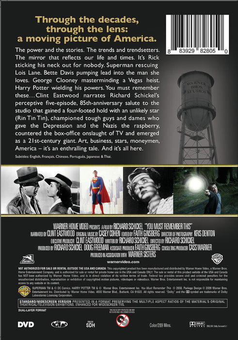 You Must Remember This: The Warner Bros. Story (MOD) (DVD Movie) - back cover art