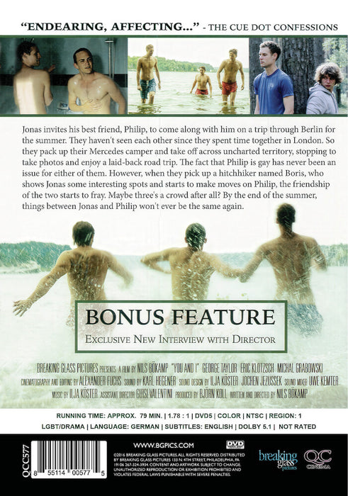 You and I (MOD) (DVD Movie) - back cover art