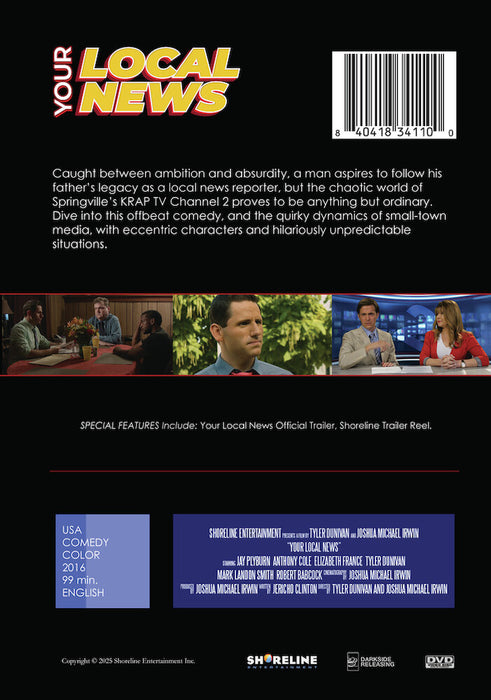 Your Local News (MOD) (DVD Movie) - back cover art