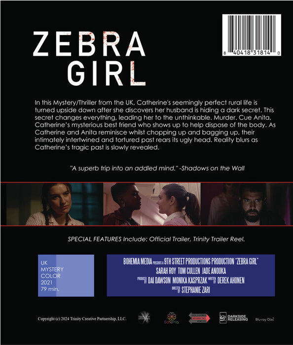 Zebra Girl (MOD) (BluRay Movie) - back cover art