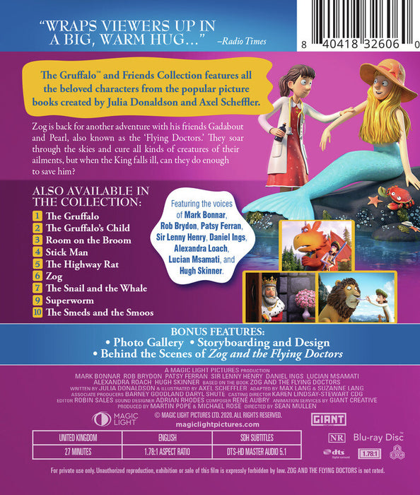 Zog and the Flying Doctors (MOD) (BluRay Movie) - back cover art