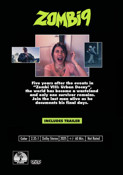 Zombi 9: The Survivor (MOD) (DVD Movie) - back cover art