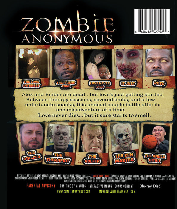 Zombie Anonymous (MOD) (BluRay Movie) - back cover art