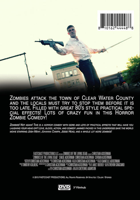 Zombies of the Living Dead (MOD) (DVD Movie) - back cover art