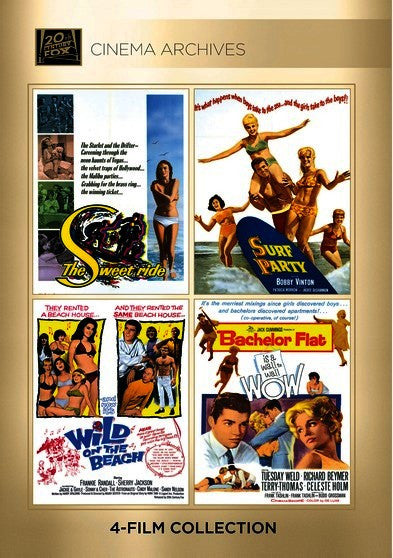 The Sweet Ride; Surf Party; Wild On The Beach; Bachelor Flat (MOD) (DVD Movie)