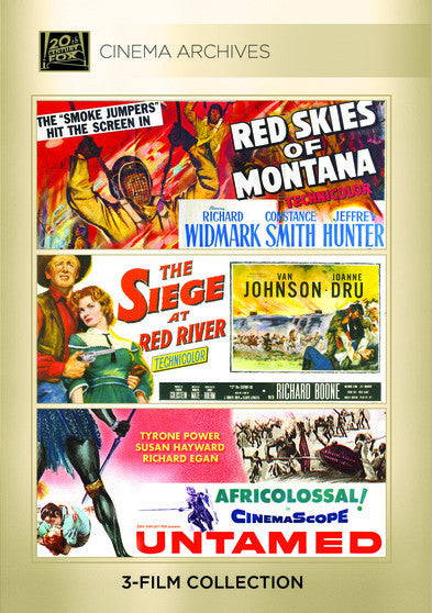 Red Skies Of Montana; Siege At Red River; Untamed (MOD) (DVD Movie)