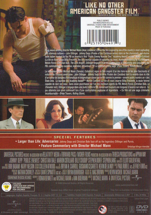 Public Enemies (Single-Disc Edition) (DVD Movie)